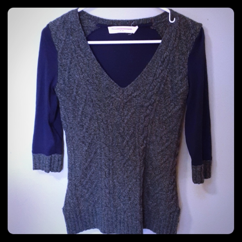 Anthropologie cable knit sweater top
